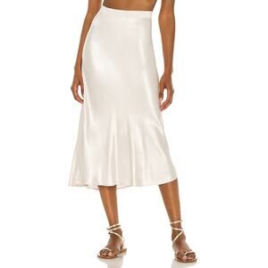Rails 'Anya' White Satin Skirt Size S